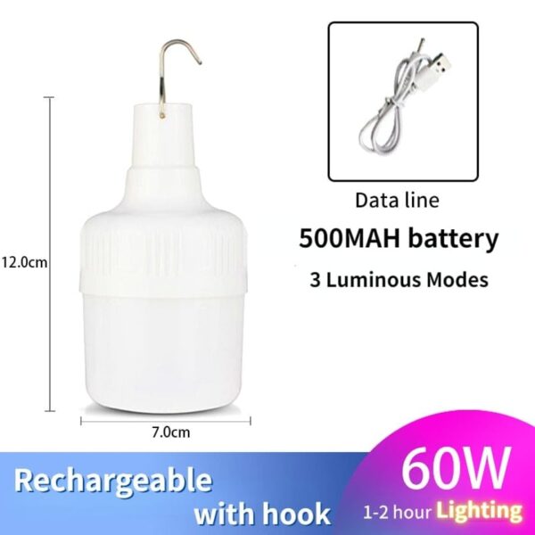 Portable Emergency Lights Rechargeable LED Lantern - Image 4