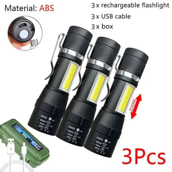 Q5 Portable Mini Led Flashlight 2000 Lumens - Image 4
