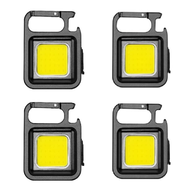 Mini LED 500MA USB Rechargeable Pocket Keychain Flashlight - Image 3