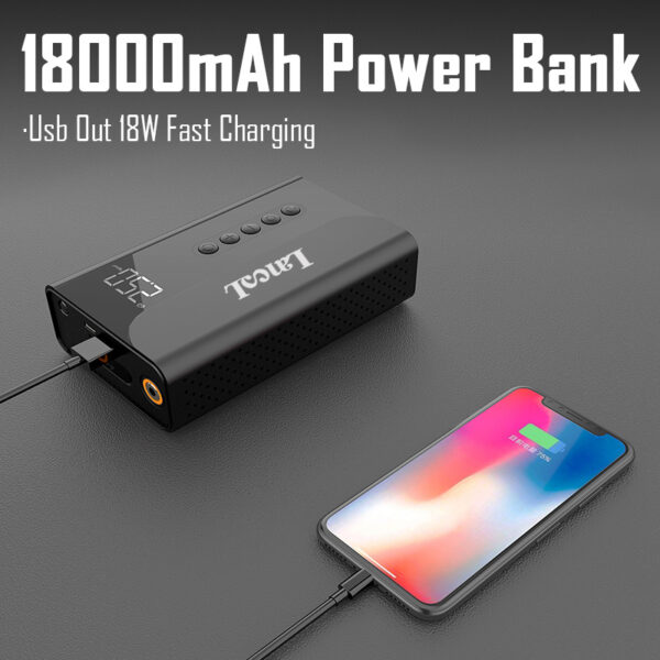 Automobile Emergency Starter Power Supply Three-in-one Car Battery Ignition, Tire Inflation And Electric Charger - Image 4