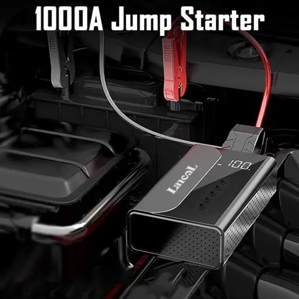 Automobile Emergency Starter Power Supply Three-in-one Car Battery Ignition, Tire Inflation And Electric Charger - Image 2