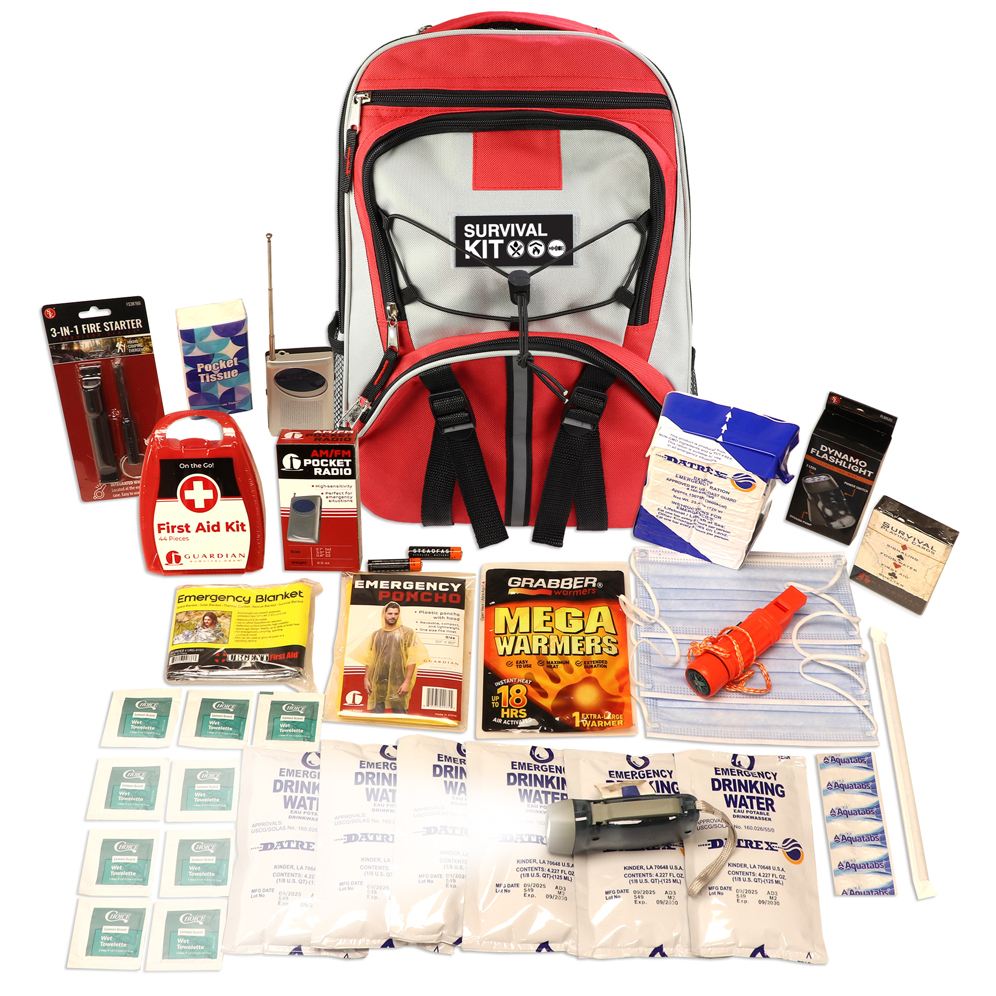 1 Person Necessity Survival Kit, Backpack